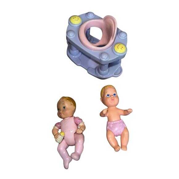 Vintage Fisher Price Loving Family Lot Nursery Furniture crib baby accessories - Picture 3 of 6